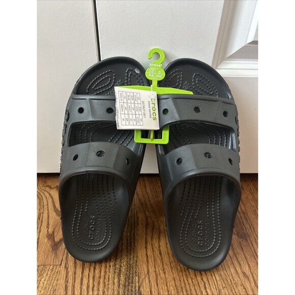 Crocs Baya Sandal Size W9/M7 Unisex Adults Sandal Black New With Tags - Picture 1 of 6